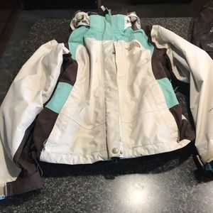 North face jacket and ski pants